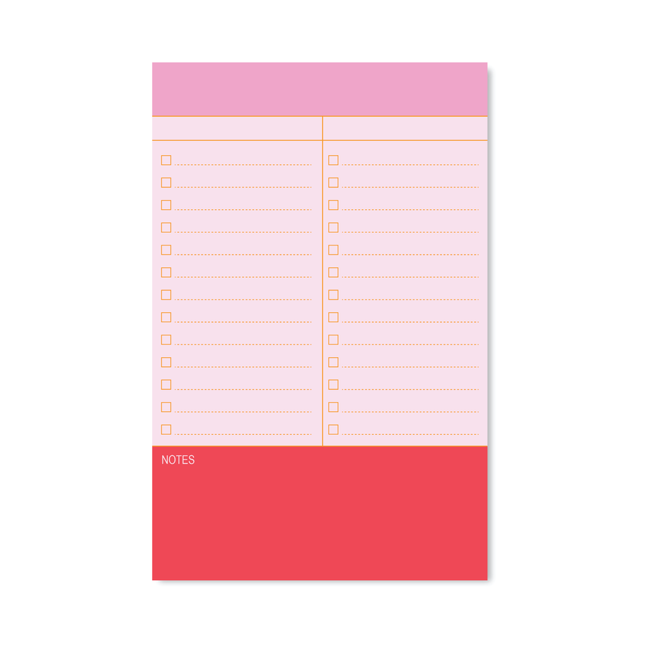 Pink Micromanager Checklist Pad