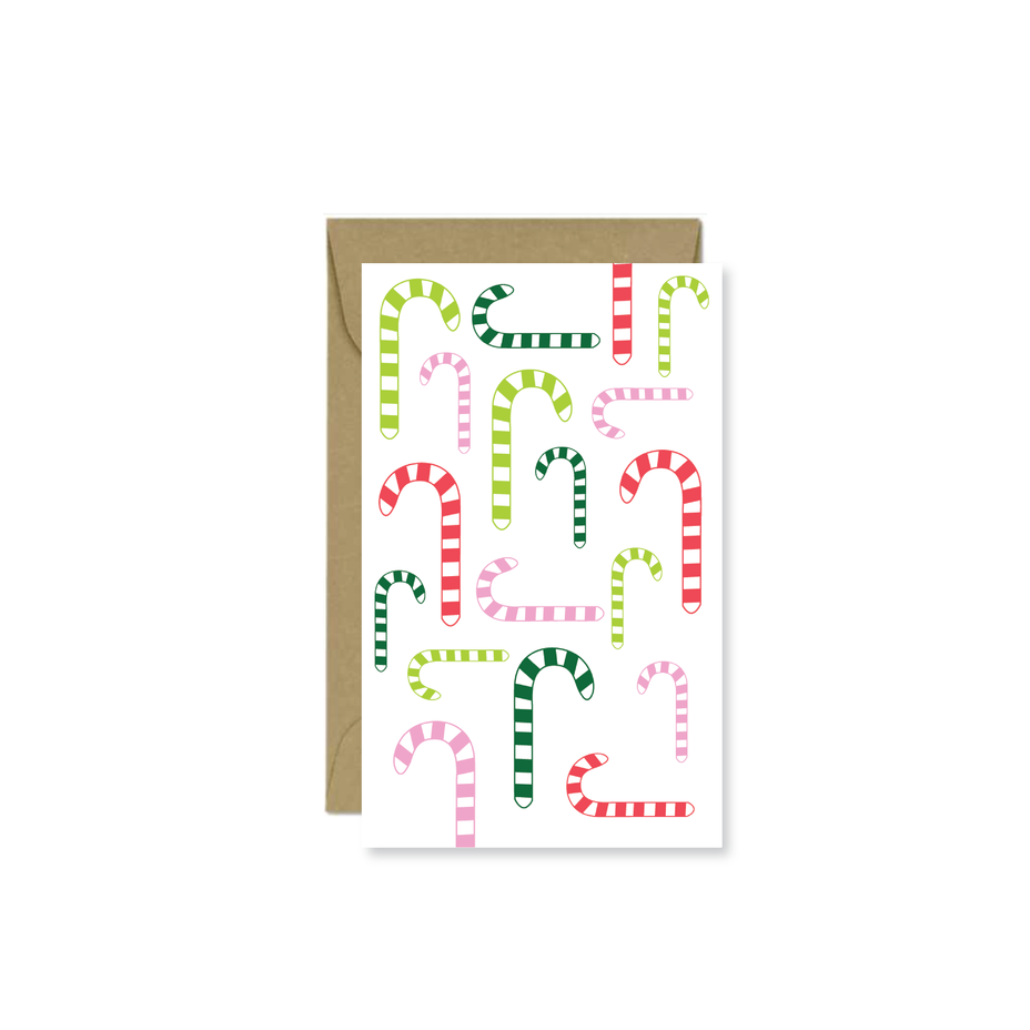 Tie them around a bouquet of flowers, attach them to a gift, or tuck one in a lunchbox or suitcase. No matter how you use them, you're gonna love them!   These mini cards are perfect for so many occasions; that's why we recommend stocking up on them!   Size: 2" x 3.5" (folded)  Folded Card Blank Inside Includes brown kraft envelope