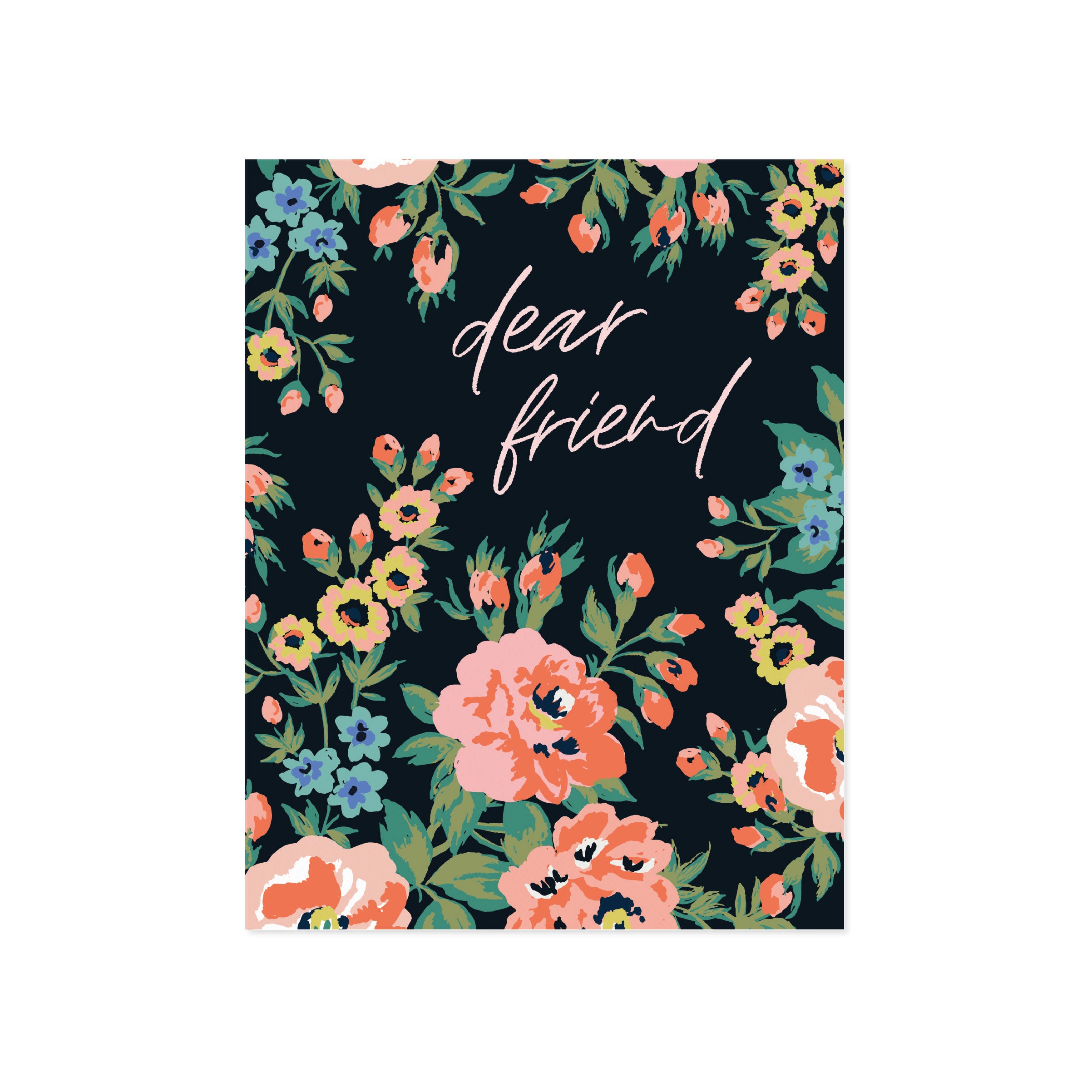 Dear Friend Sweet Floral Greeting Card