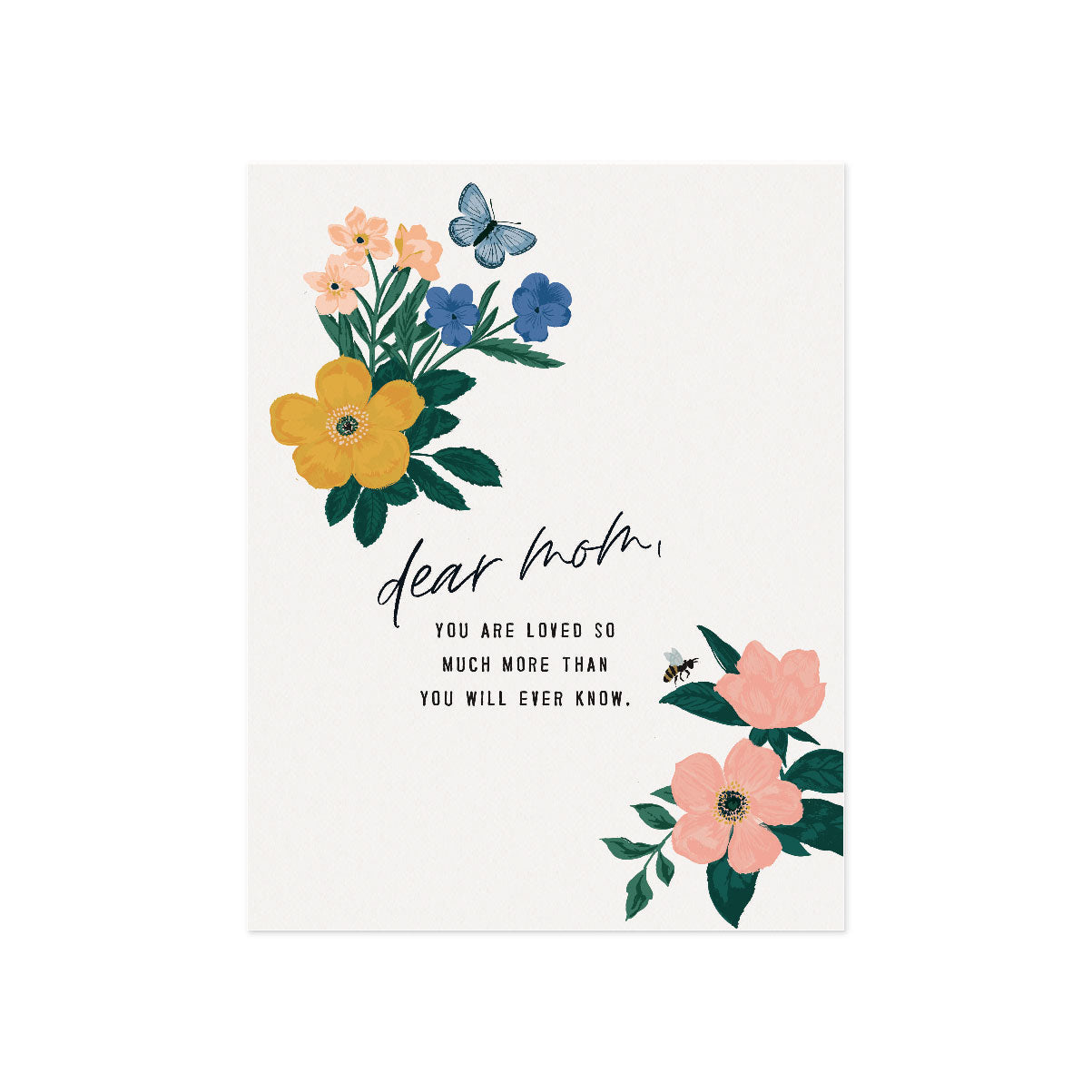 "Dear Mom" Garden Floral Card