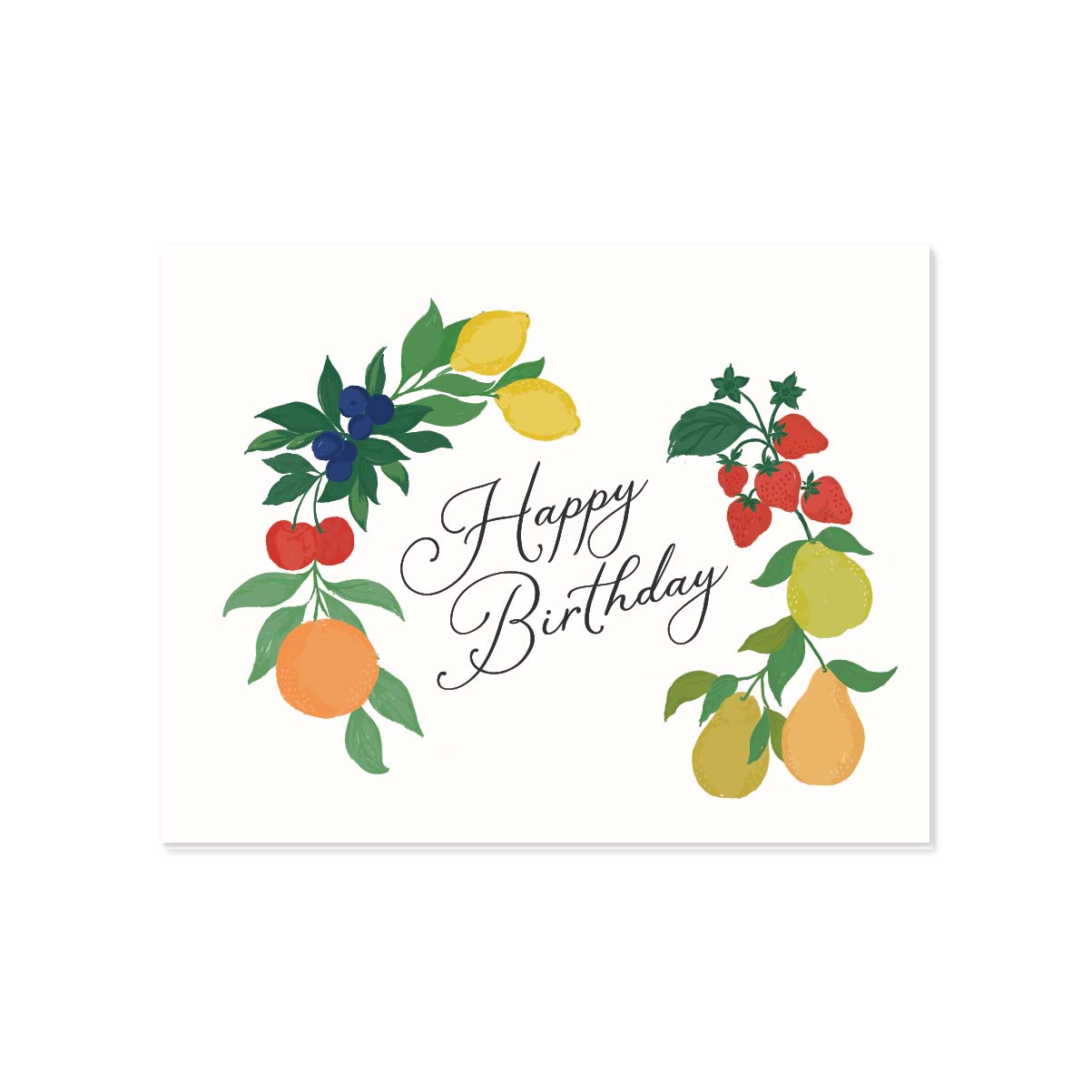 Happy Birthday Fruit Card