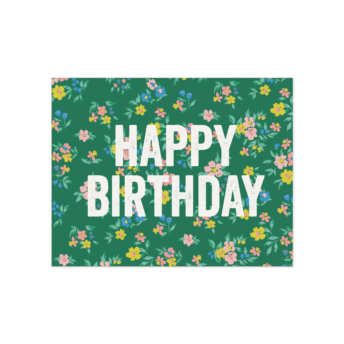 "Happy Birthday" Spring Floral Card
