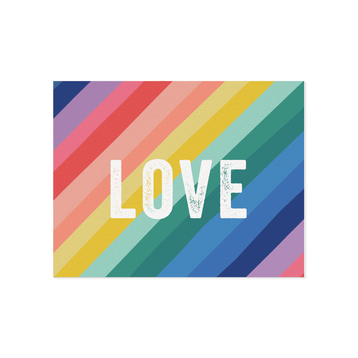 Rainbow LOVE Greeting Card