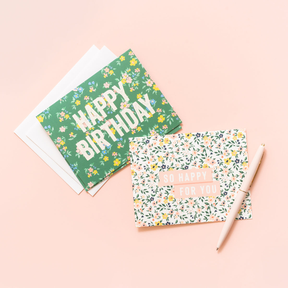 "Happy Birthday" Spring Floral Card