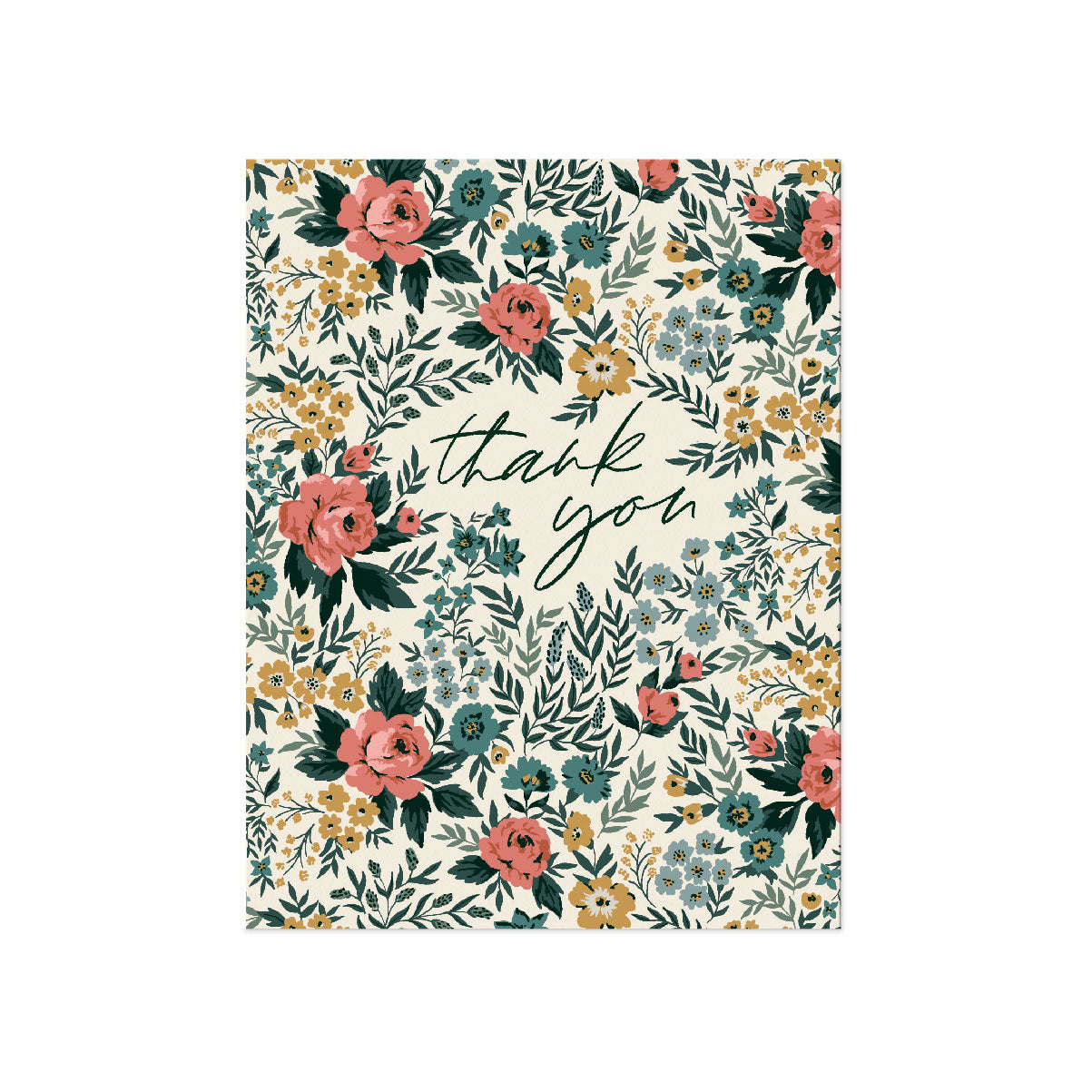 Thank You Rose Garden Card Greeting Card