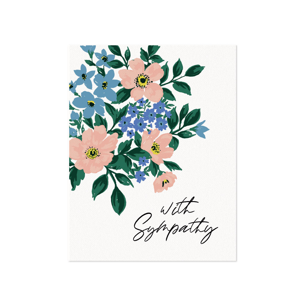 Sympathy Floral Bunch Card