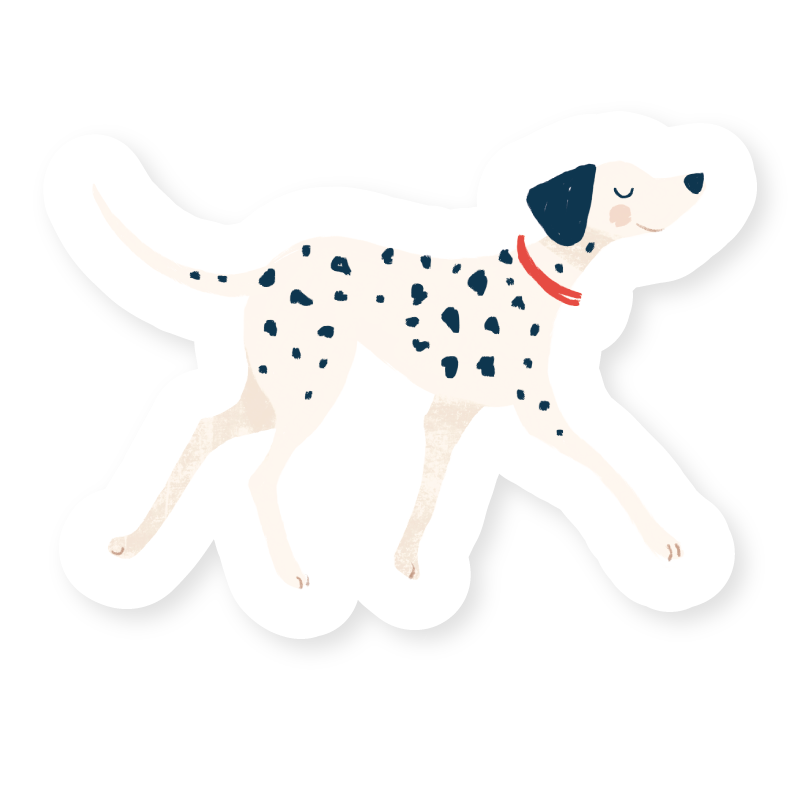 Animal Stickers- Dalmatian- Approximately 2.5"- 4"