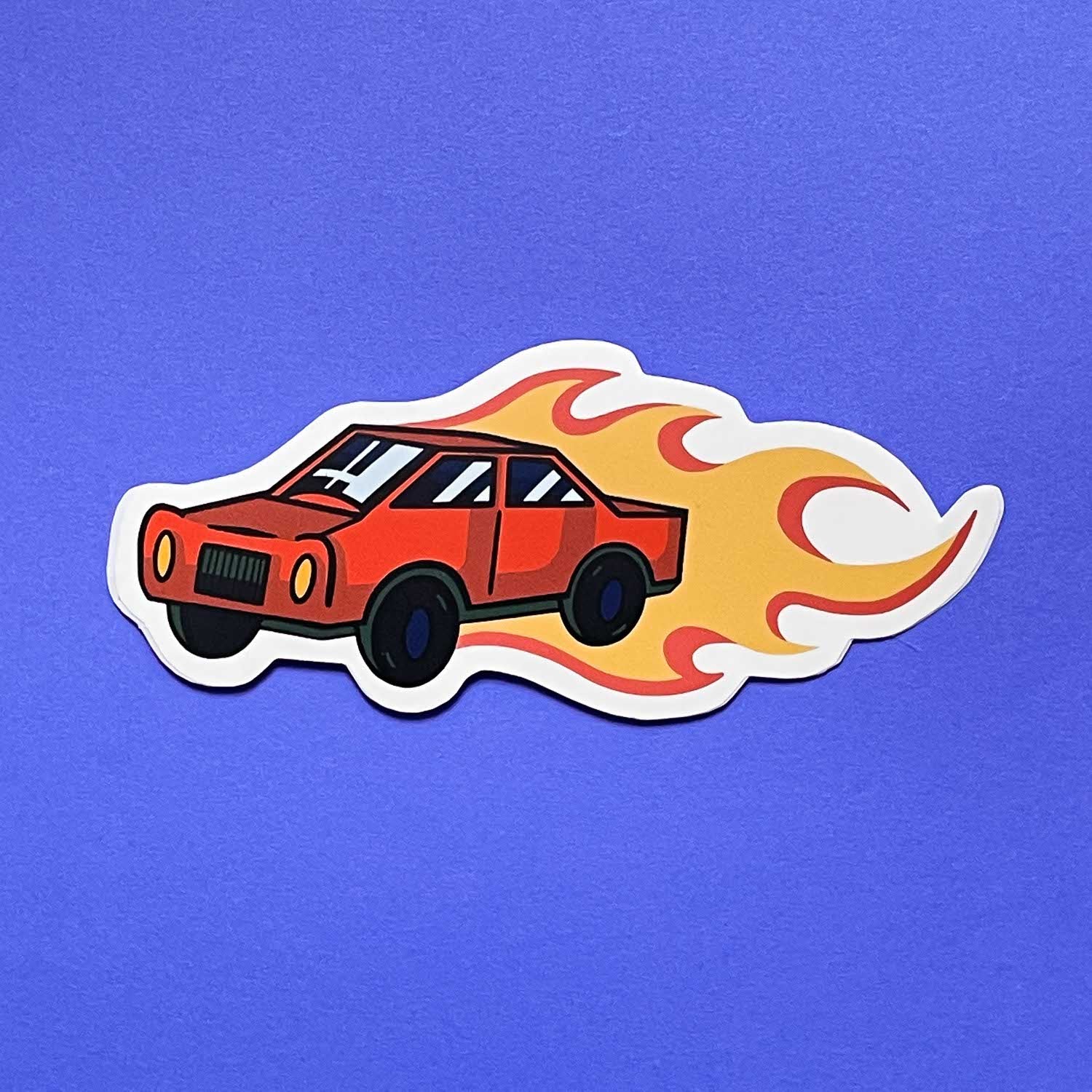 Flame Car Sticker