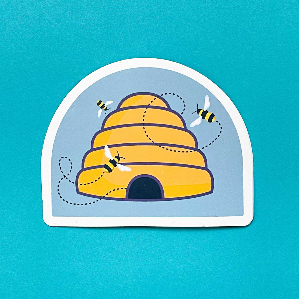 Clear Vinyl Honey Bee Sticker Set of 2 —mini cards Bridgette Jones Nature  Prints-Bridgette Jones Nature Prints