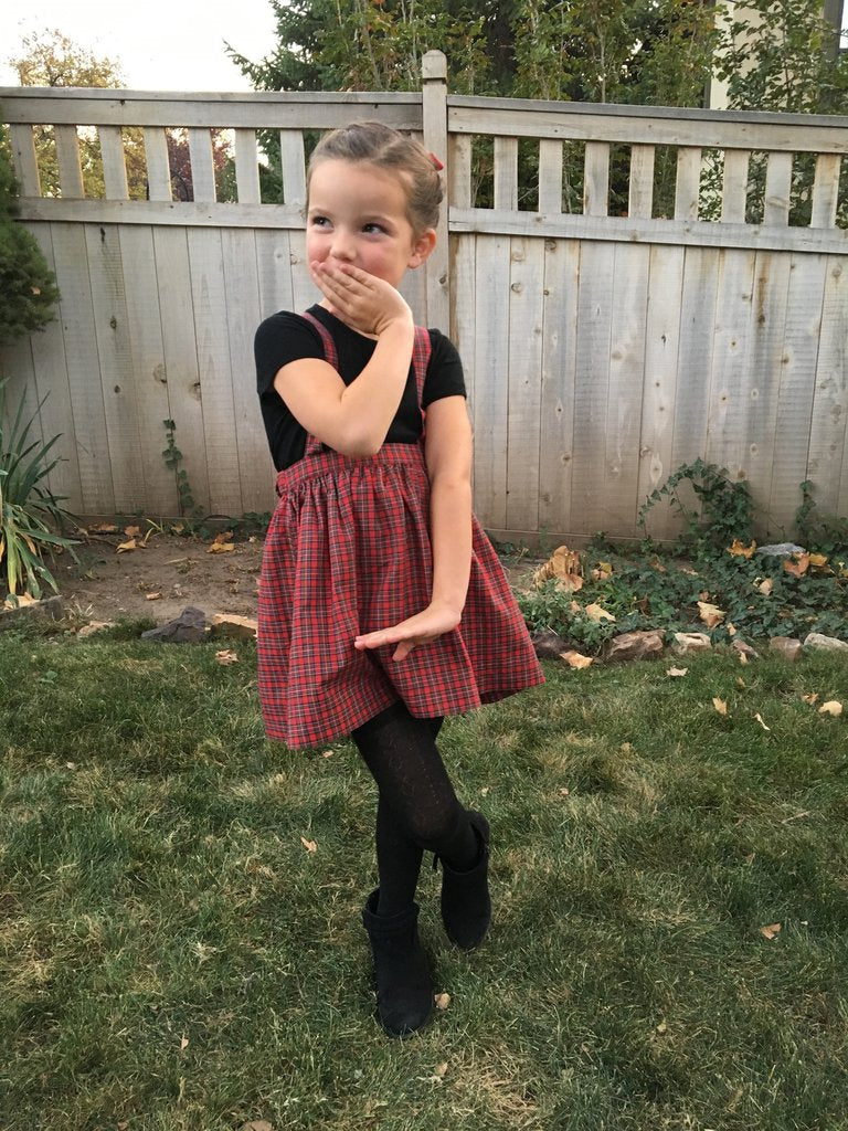 The Andi MINI Trouser Skirt- Classic Red Plaid
