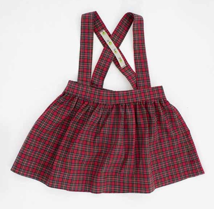 The Andi MINI Trouser Skirt- Classic Red Plaid