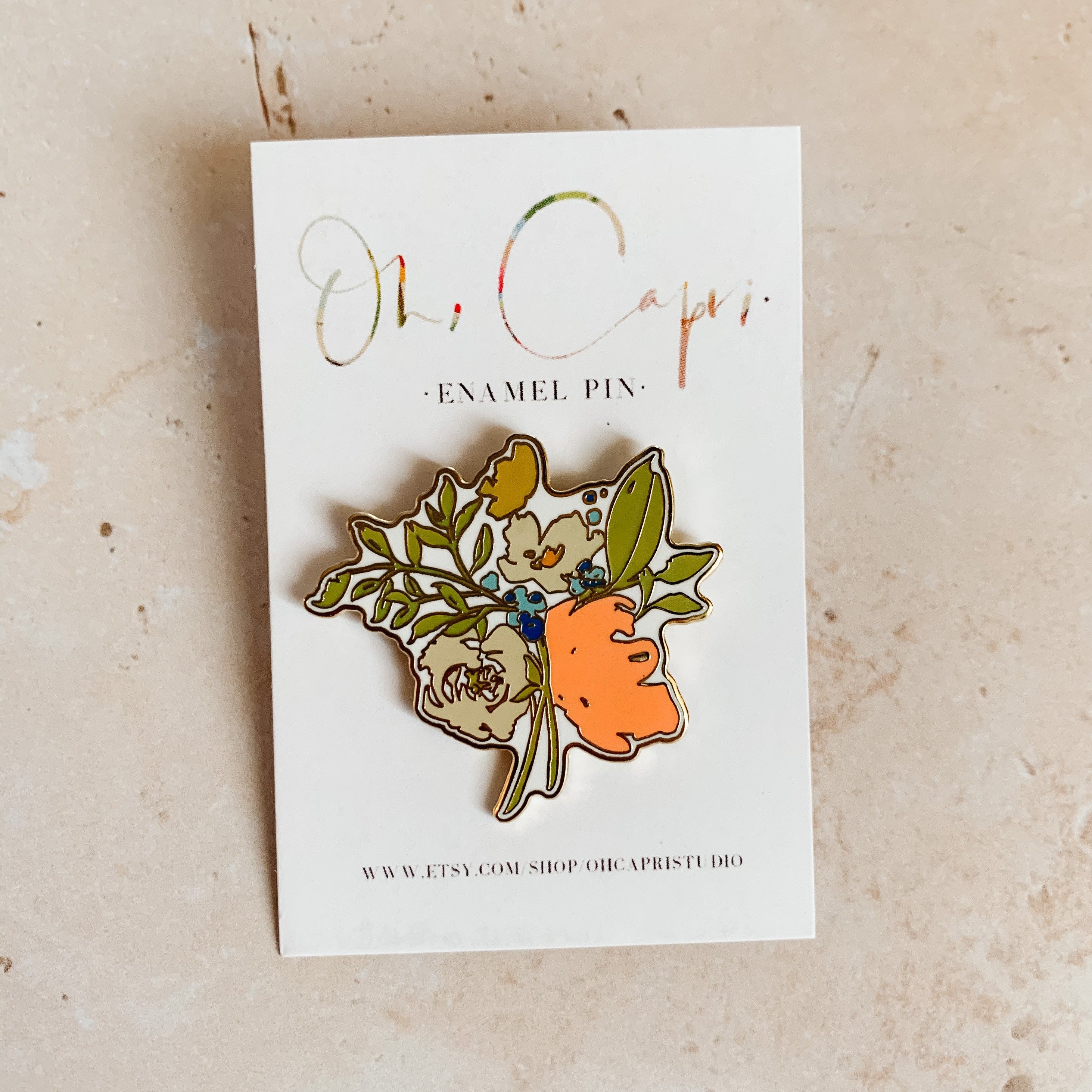Floral Enamel Pin
