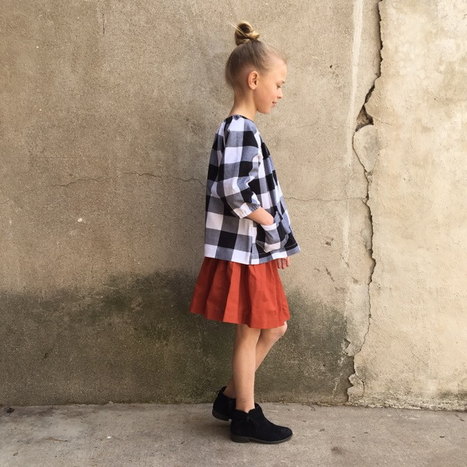 The Stella Peasant - 2" Gingham- More Colors Available