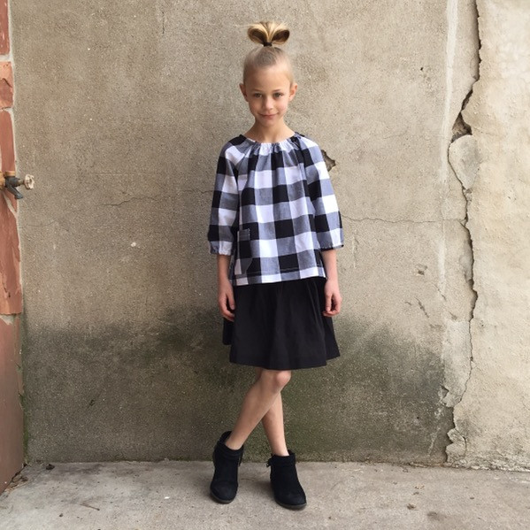 The Stella Peasant - 2" Gingham- More Colors Available