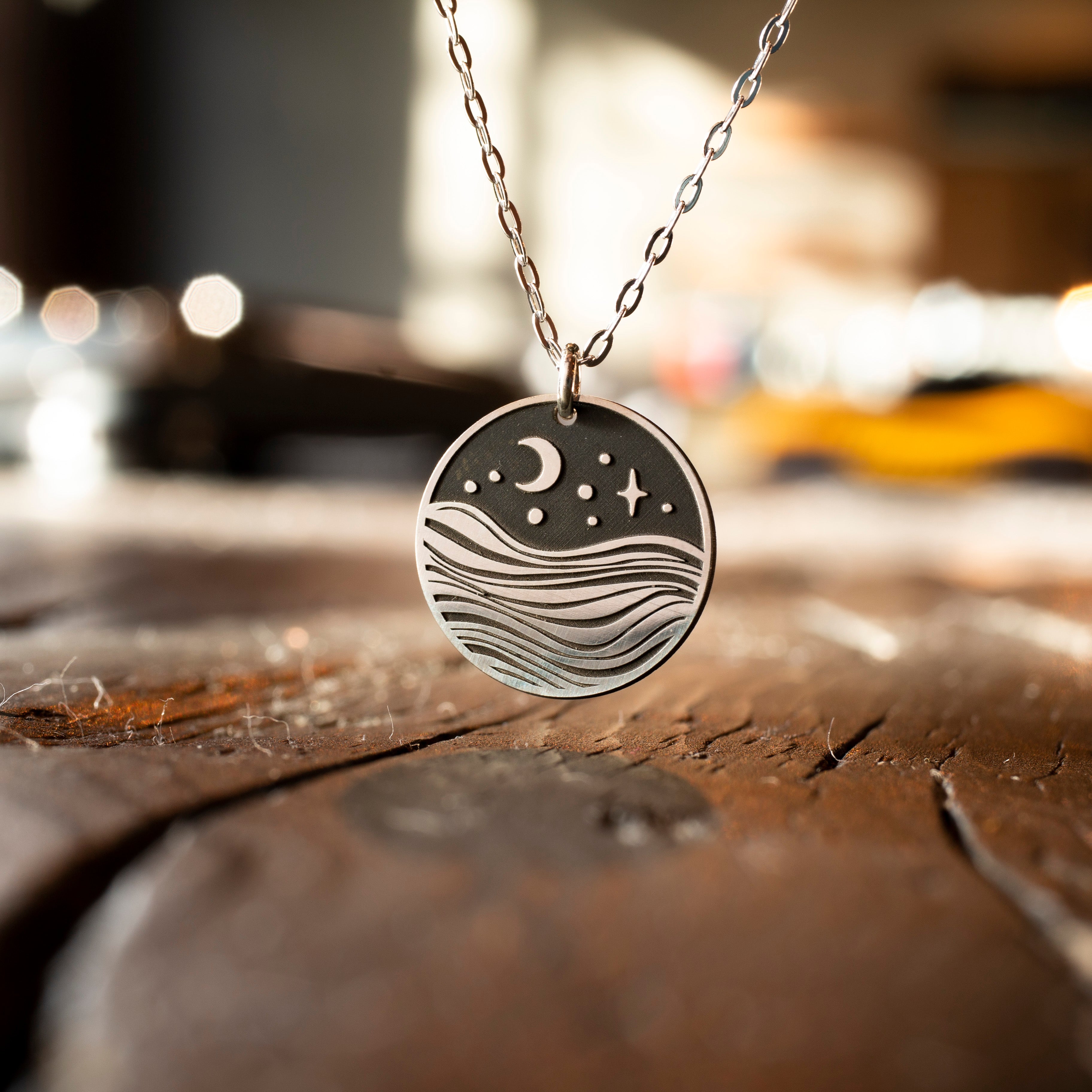 Moonlit Ocean Necklace - The Bearded Jeweler