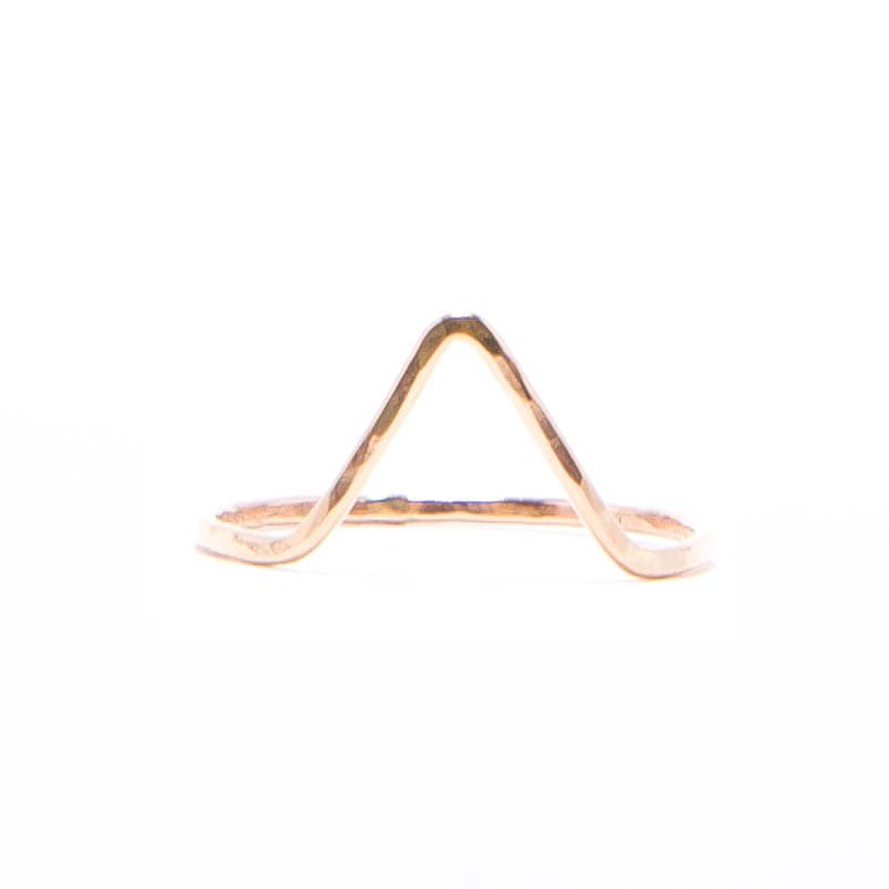 Curve Stacking Ring Peak Ring Arched Ring Stacker Goldfill
