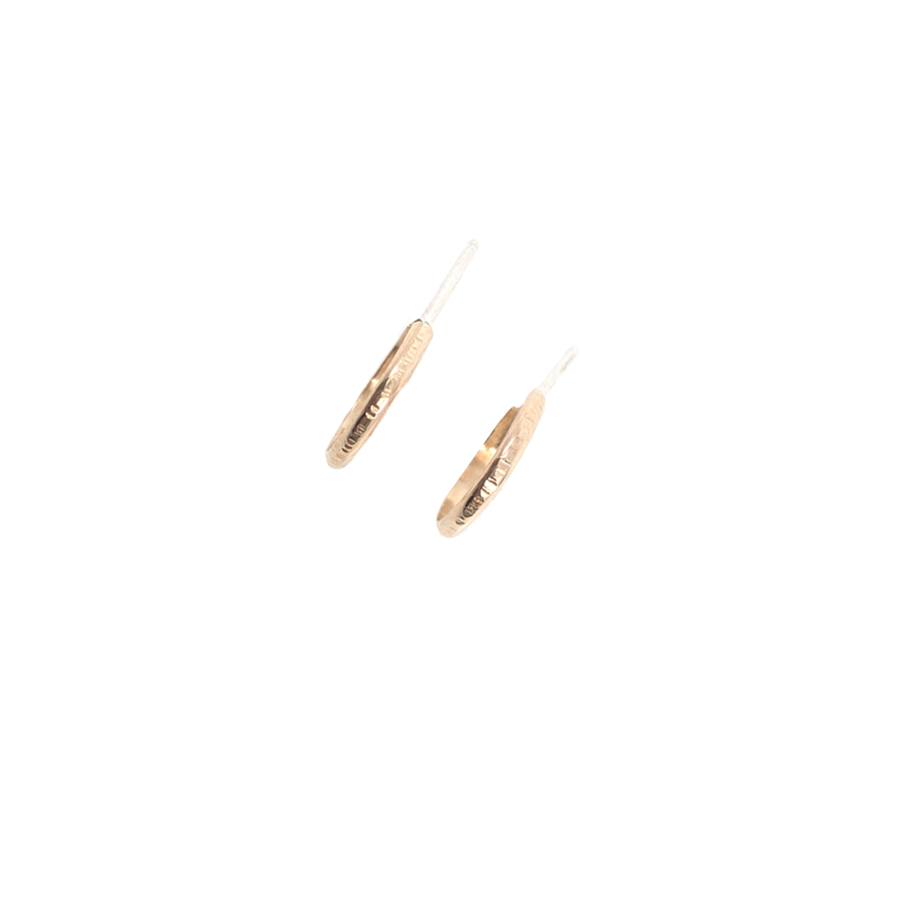 Mineral and Matter Textured Lines Huggie Hoop Earrings