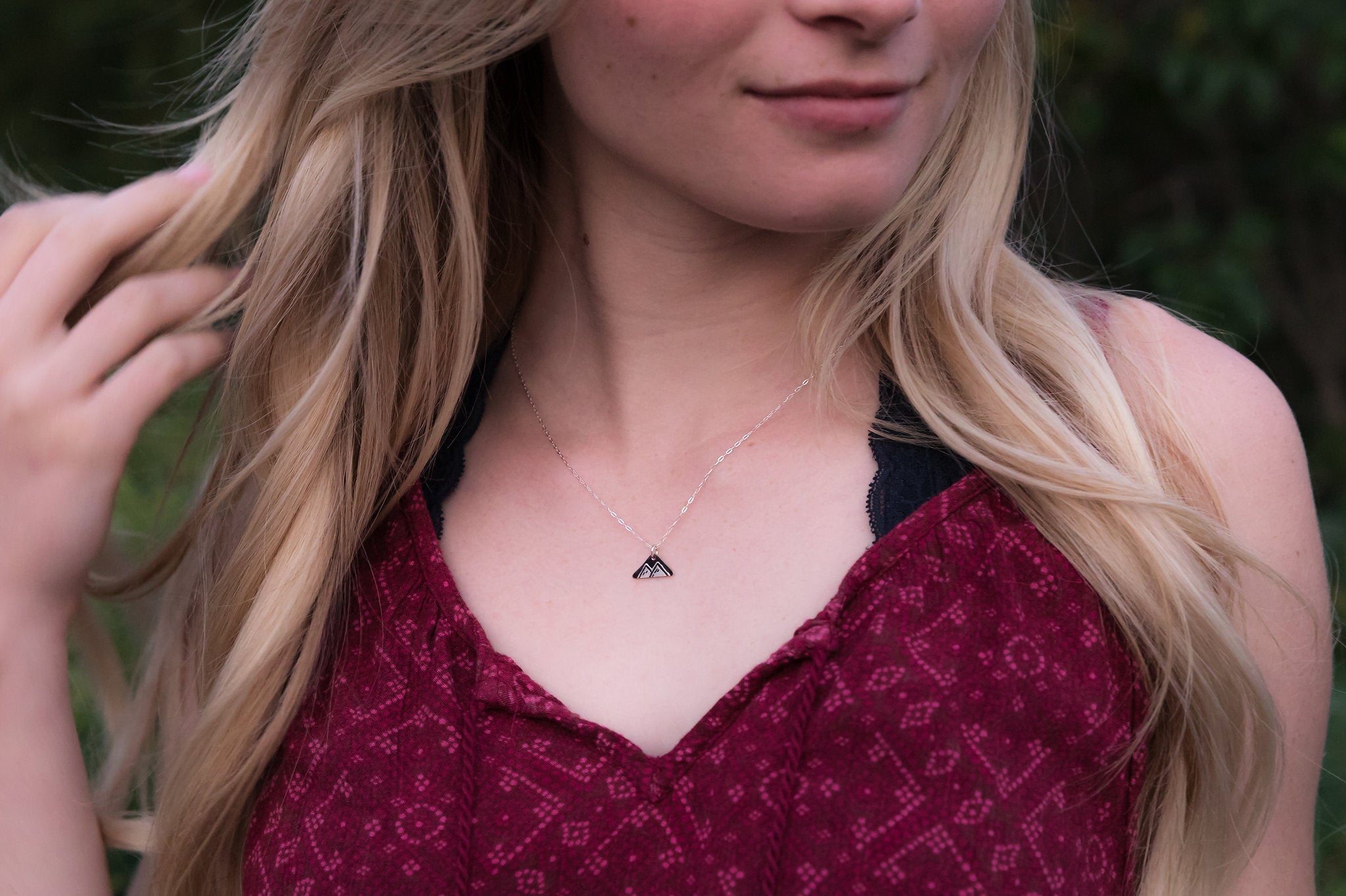 Mountain Peaks Mini Necklace - The Bearded Jeweler
