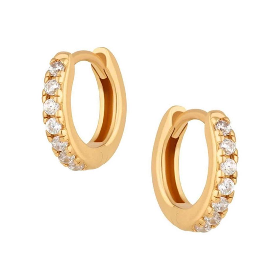 Mineral and Matter Milky Way Hoop Earrings
