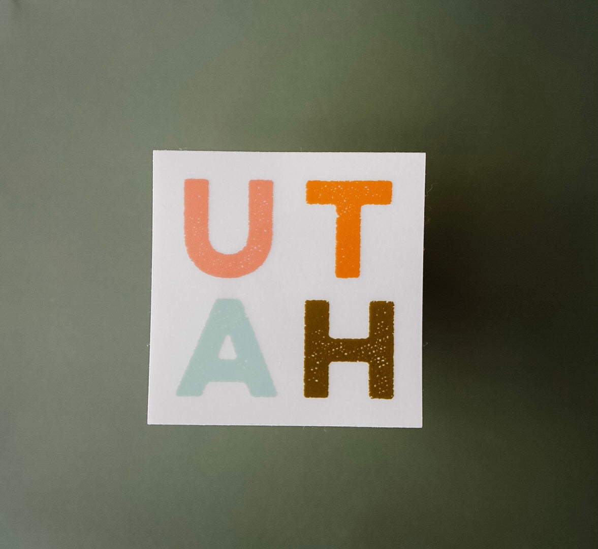 UTAH square sticker