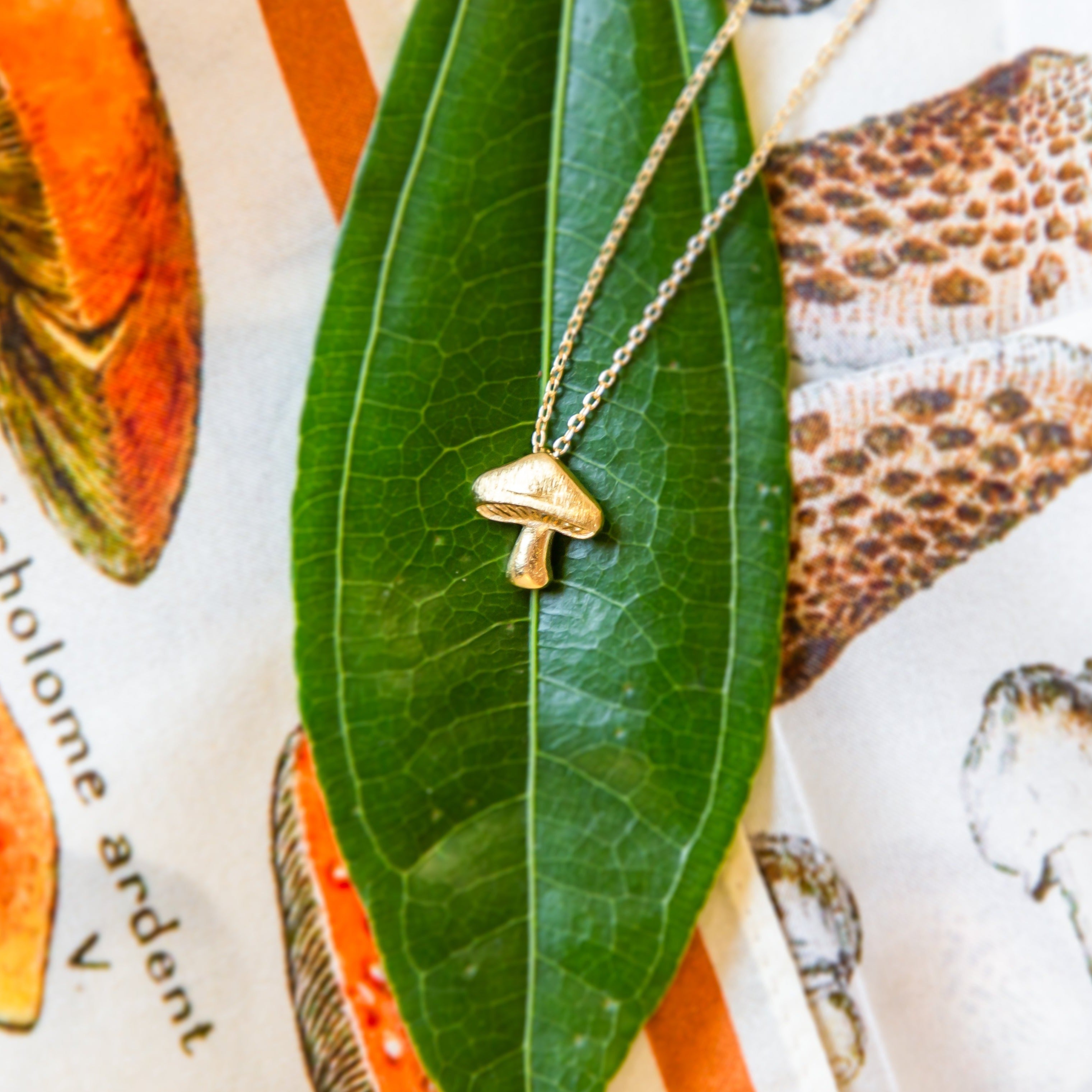 Mineral and Matter Mushroom Necklace