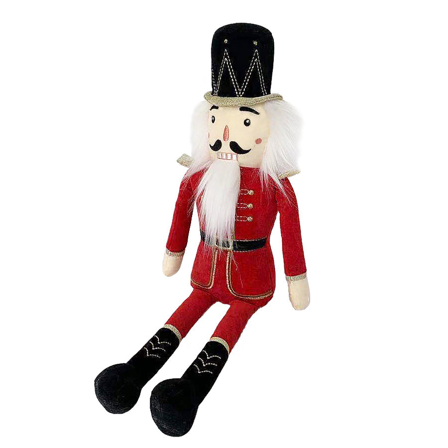 It's that time of year, and our Nutcracker Doll is the perfect accent to any home at the holidays. Adorned is best selling rose pink, he is perfect for shelves, and mantles.   100% Polyester  Measures 18 in