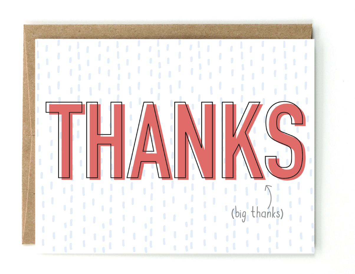 Big Thanks Card - Public School Paper Co.