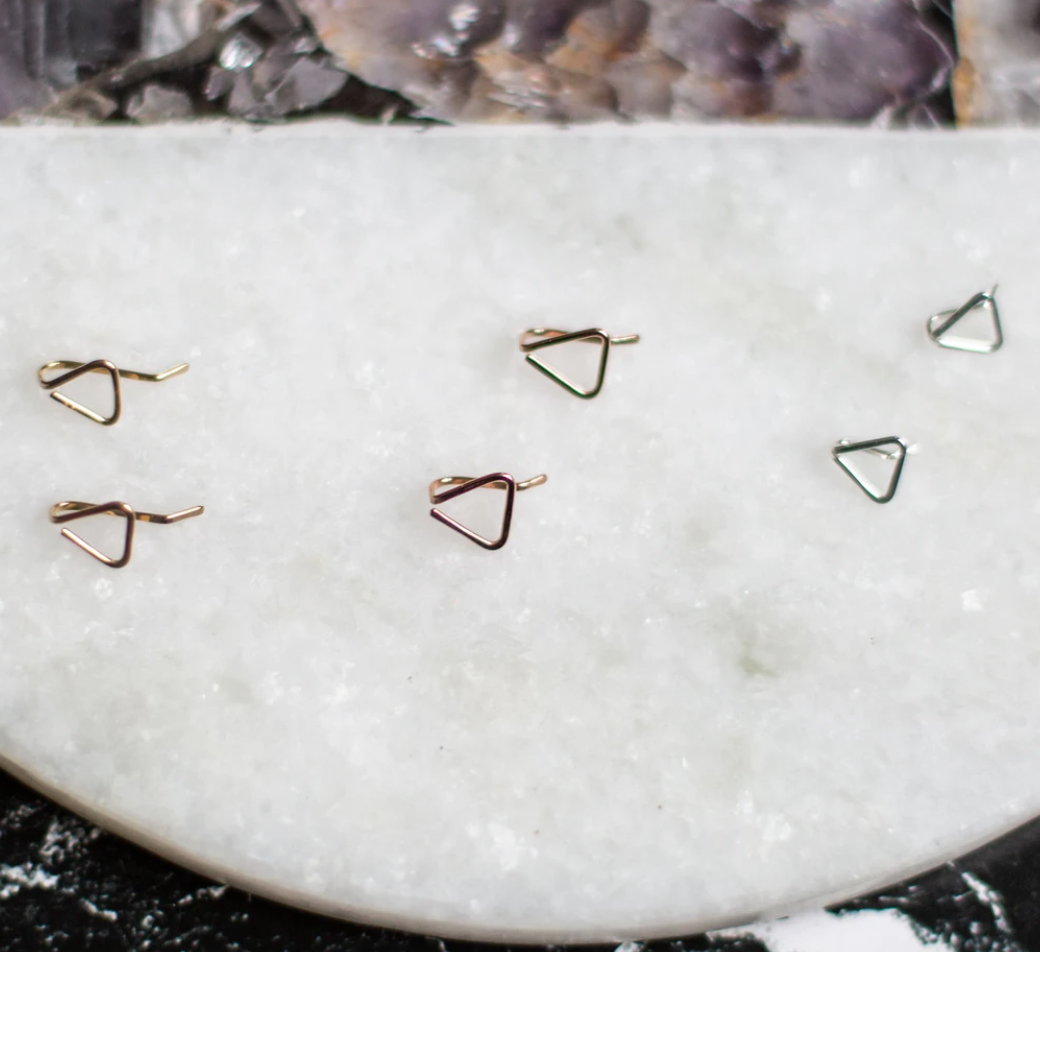 Triangle Pin Earrings