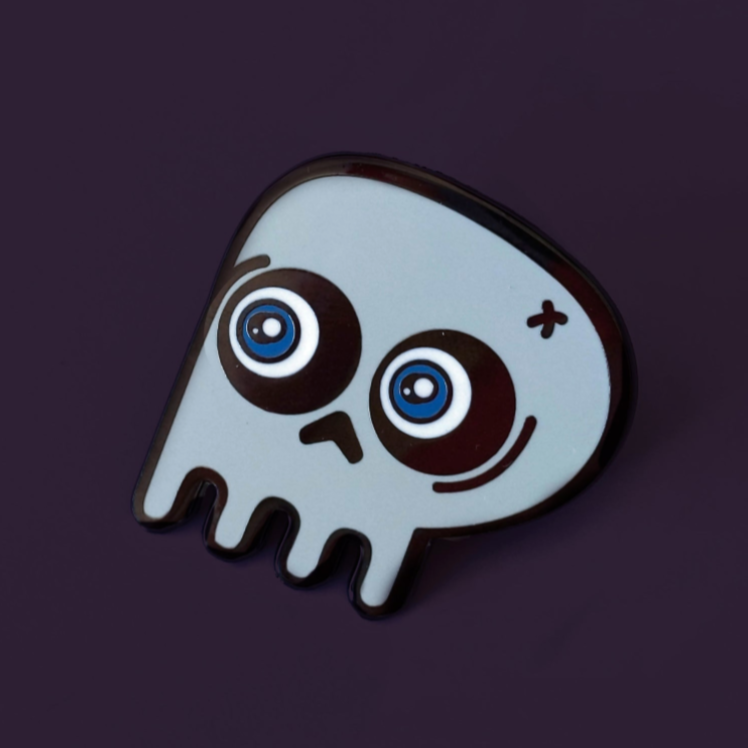 Spice up your outfit with our Scary Skull Pin. Perfect for adding spooky vibes to any look!&nbsp;