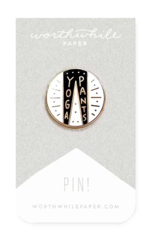 Yoga Pants Enamel Pin