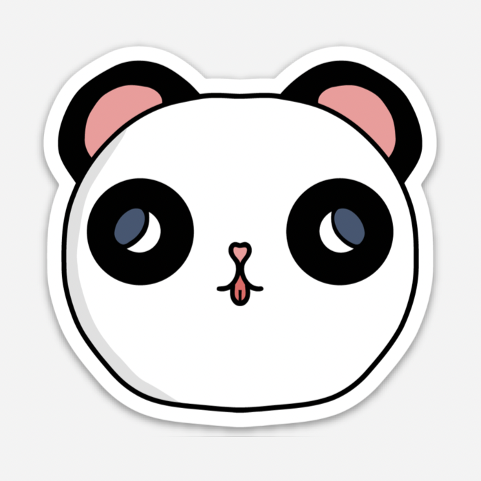 Mini Panda - vinyl Kawaii Stickers