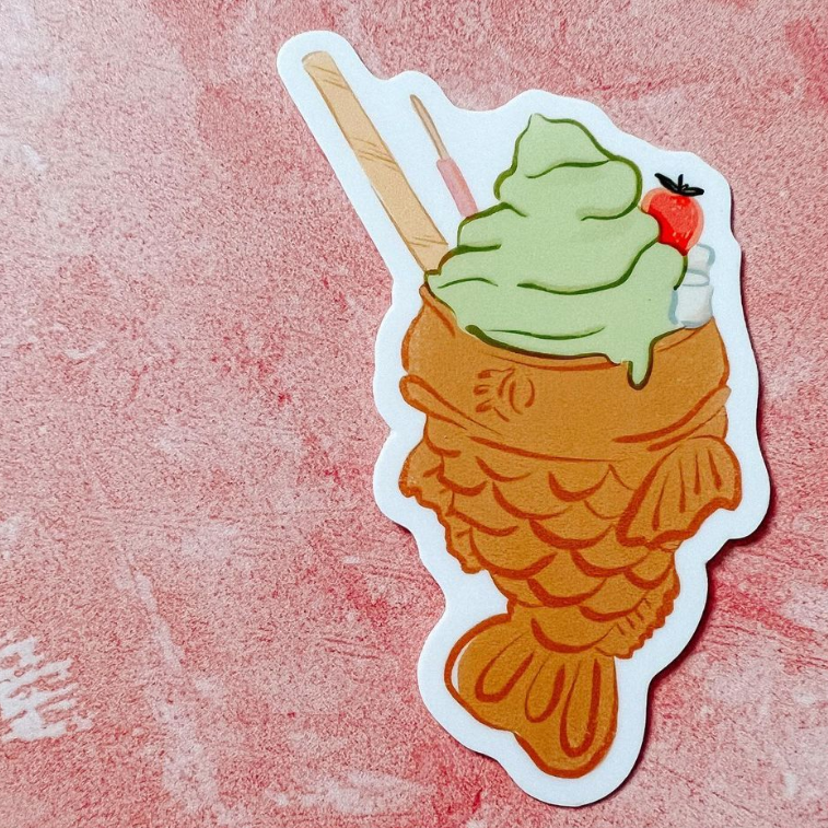 Taiyaki Cone Sticker