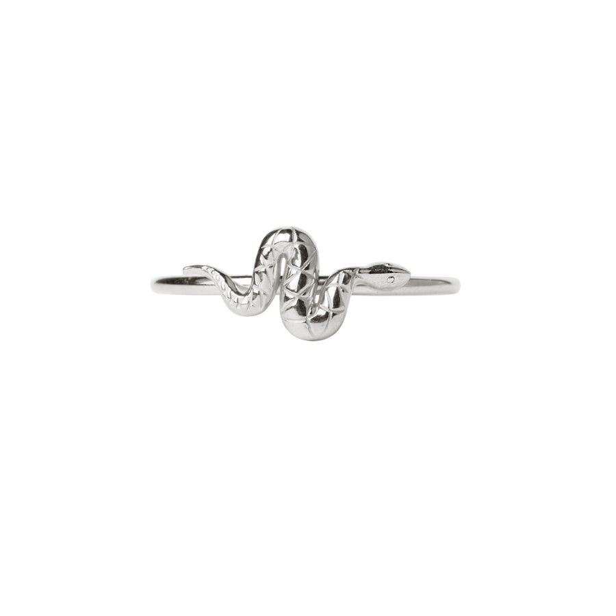 Serpent Ring Stacking Snake Band Sterling Silver Ring Set