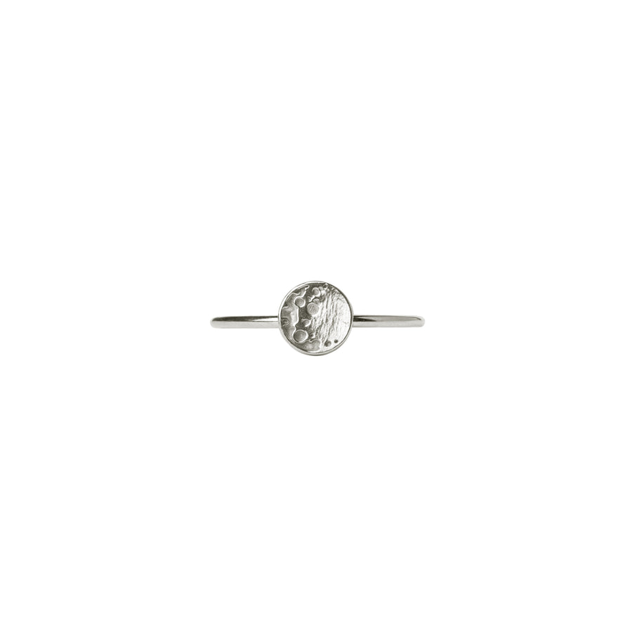 Full Moon Silver Asteroid Crater Meteor New Moon Ring Lunar