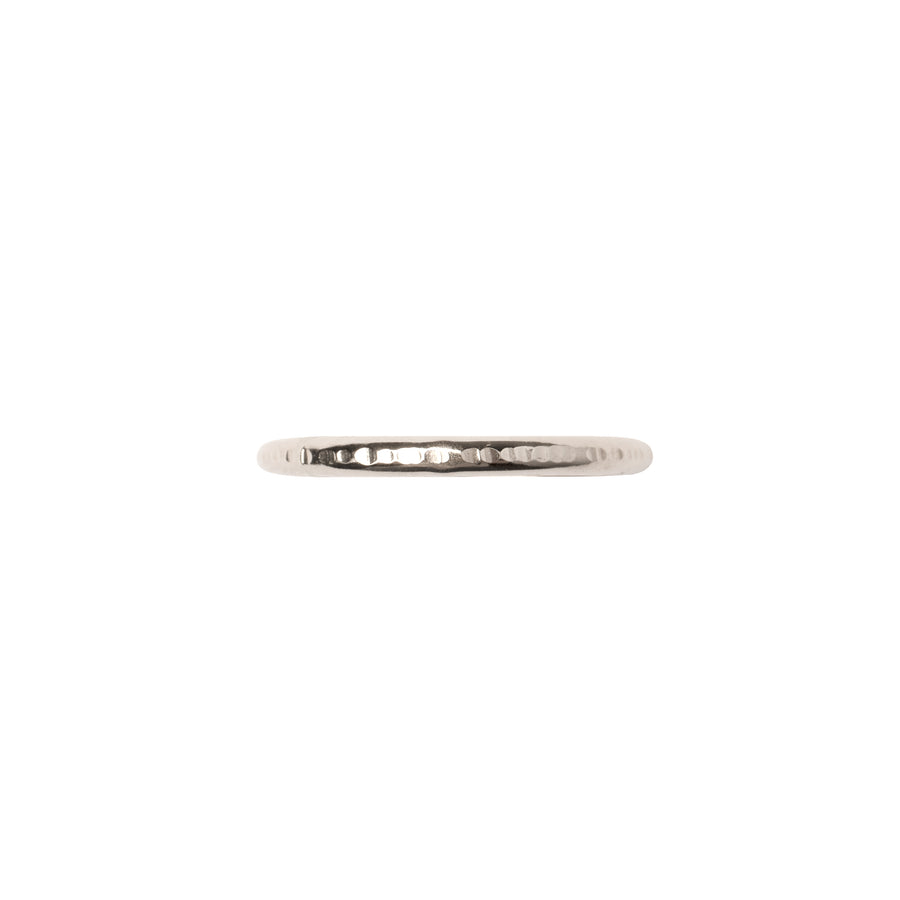 Textured Lines Ring - Silver