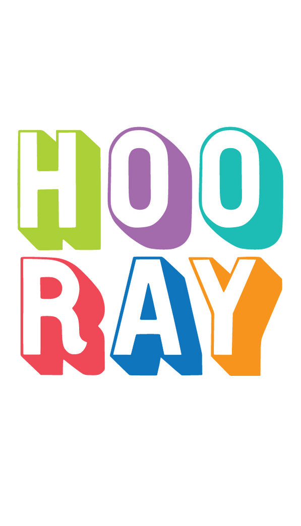 Hooray Gift Tag - Public School Paper Co.