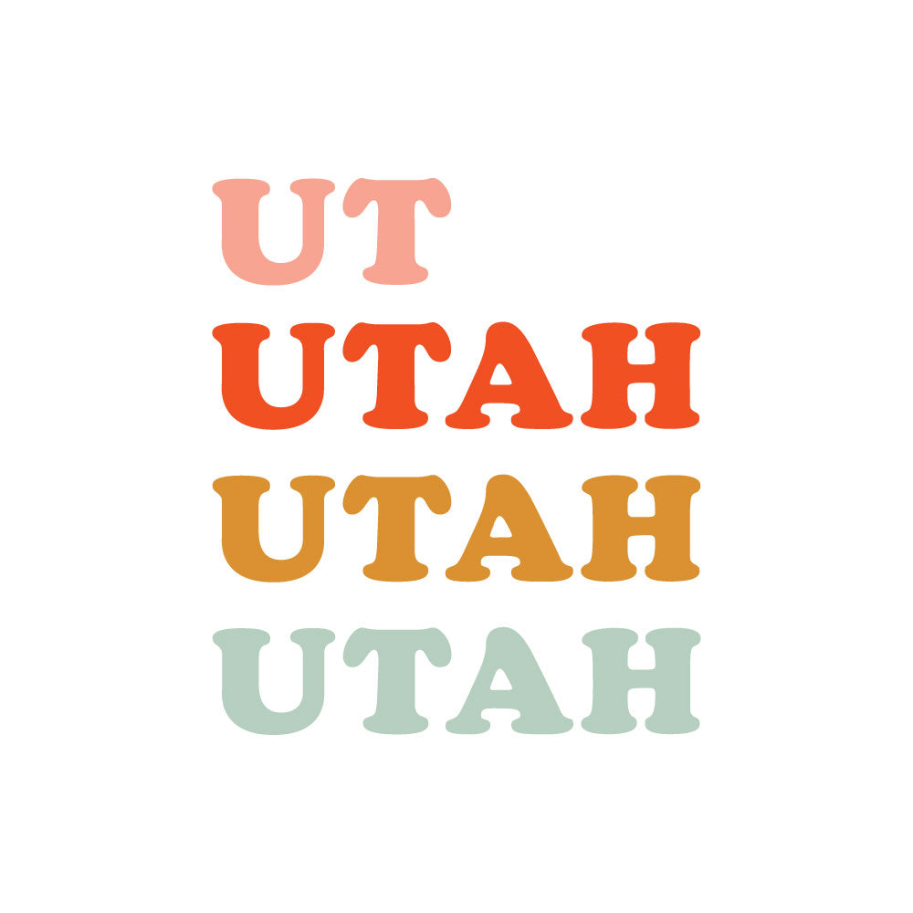UT Utah Utah Utah Heather Maroon Kids T-Shirt