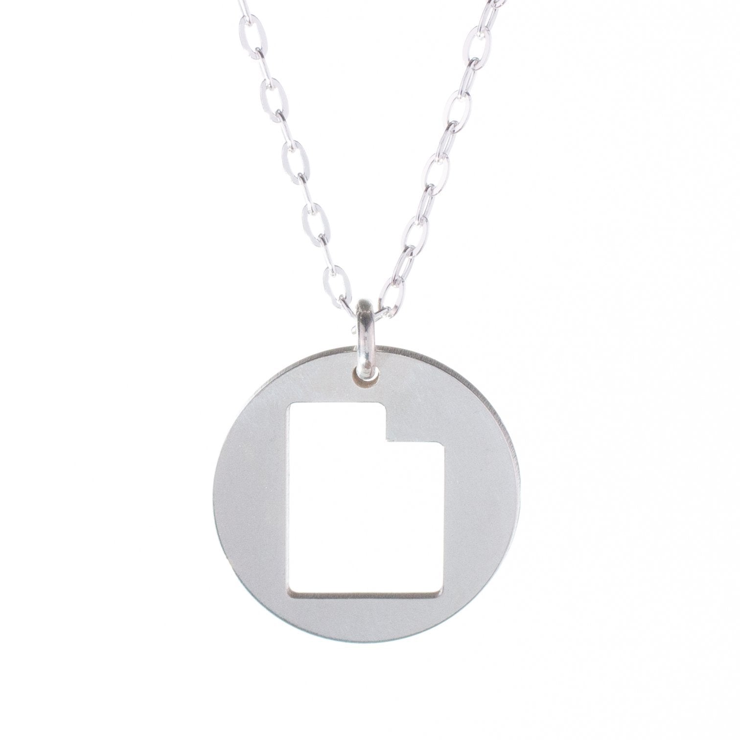 Utah Round Cut-Out Necklace - The Bearded Jeweler