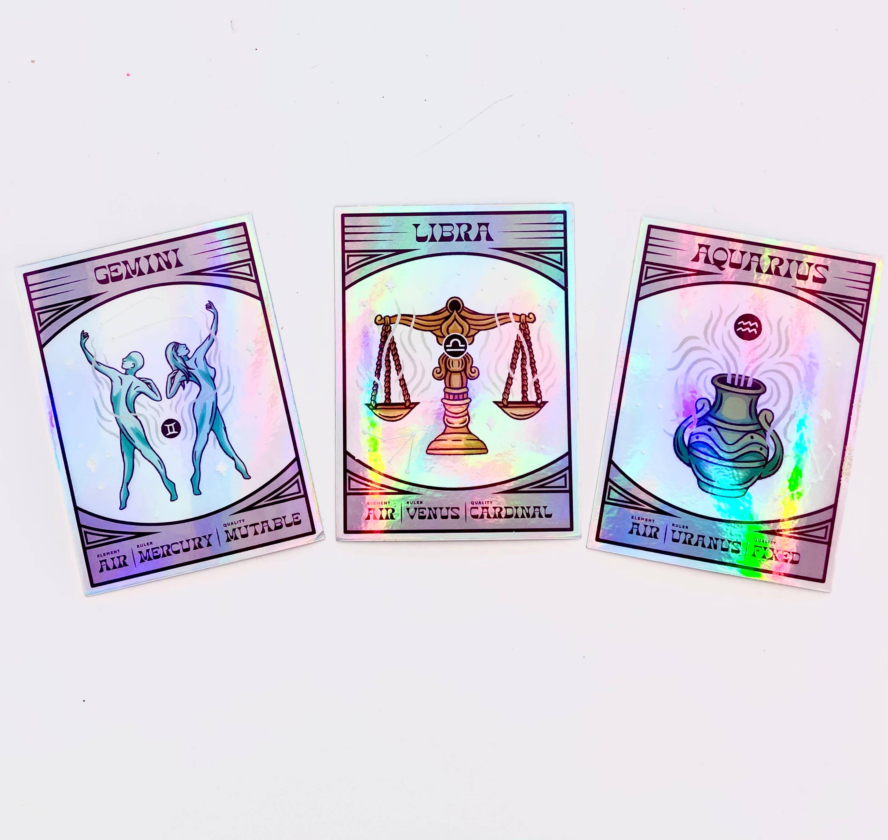 Zodiac Signs Holographic Sticker