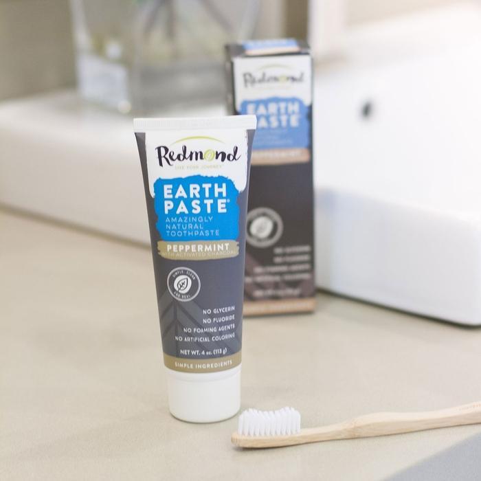 Earthpaste began because Redmond couldn't find a natural toothpaste that our families loved. Redmond wanted a toothpaste that was as natural as possible, so they started with hydrated Redmond Clay and added Xylitol, essential oils, and Real Salt. And that's it. Earthpaste is amazingly natural toothpaste.