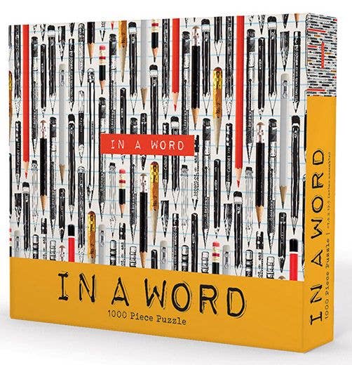 Invigorate your brain and brighten your day with a 1,000-piece jigsaw puzzle from Gibbs Smith. Gathered around a table with family or friends, or tackled solo, there is a puzzle for everyone and every interest. These newest puzzles celebrate the simple and creative form of art that we each use every day: words and pencils. These may even spark a few creative ideas of your own just as you place the final piece!
