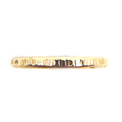 Textured Lines Ring Simple Band Ring for Stacking Rings - Goldfill