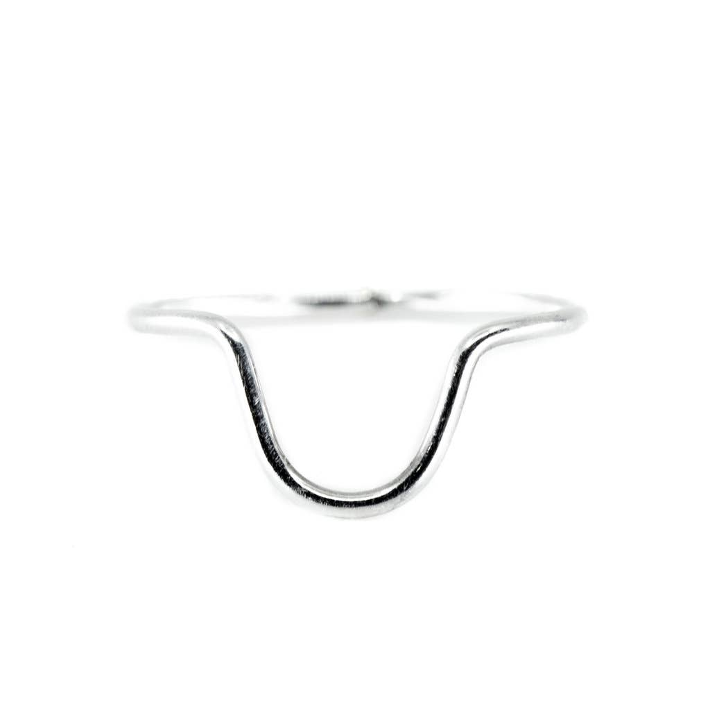 Curve Ring in Silver
