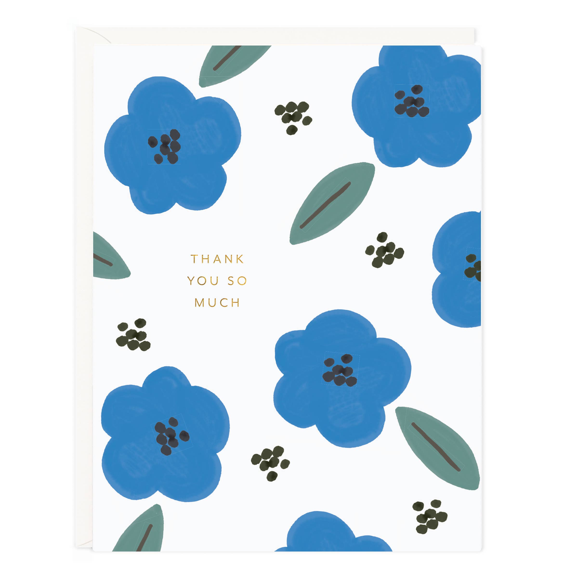 Thank You Blue Florals | Boxed Set of 6