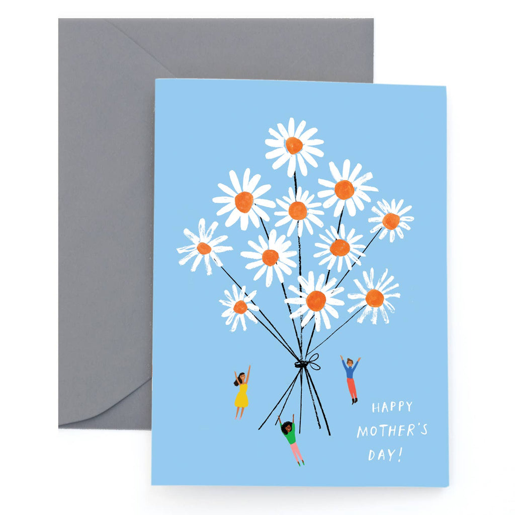 Surprise Mom with a bouquet of love with our DAISIES FOR MOM Mother's Day Card. Show her your love and appreciation with this playful and vibrant card. Let her know she's one of a kind, just like these daisies!     •A2 Size - 4.25 x 5.5 inches.