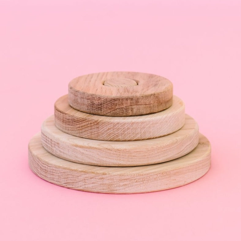 Encourage hand-eye coordination and fine motor skill development with our circle stacking toy.