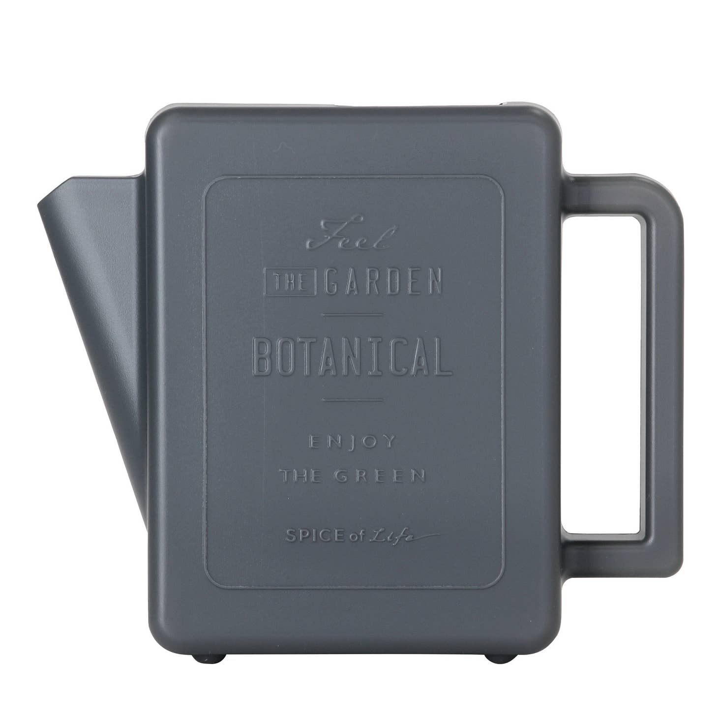 Clever in shape, this is not your typical watering can! The lightweight Hook Watering Can is perfect for watering indoor/outdoor plants and flowers. Ideal for small spaces, the narrow/thin profile offers a small footprint for easy storage. When not in use, simply hook on an outdoor faucet or railing. Dark grey.