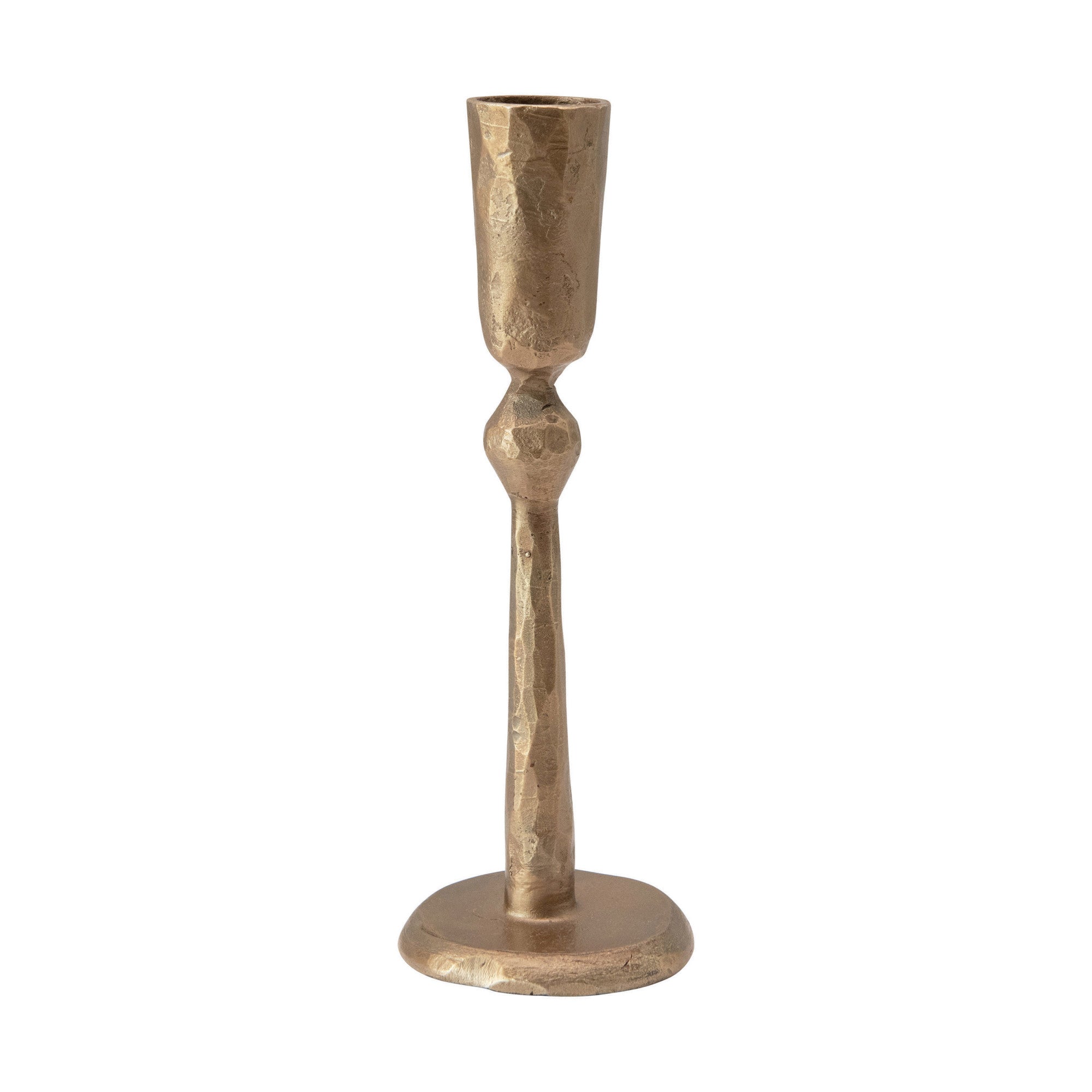 Hand-Forged Metal Taper Holders with Antique Finish