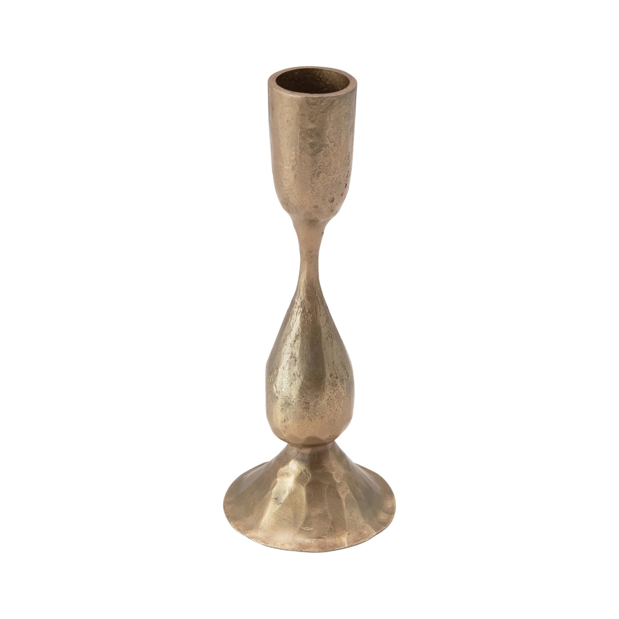 Hand-Forged Metal Taper Holders with Antique Finish