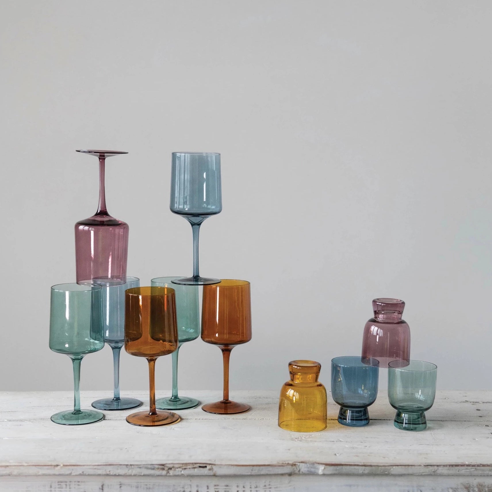 6 oz. Drinking Glass - 4 Colors